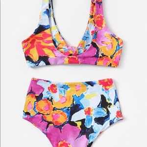 shein floral bikini